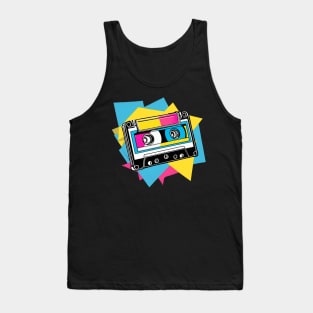 Mixtape cassette 80s retro style gift Tank Top